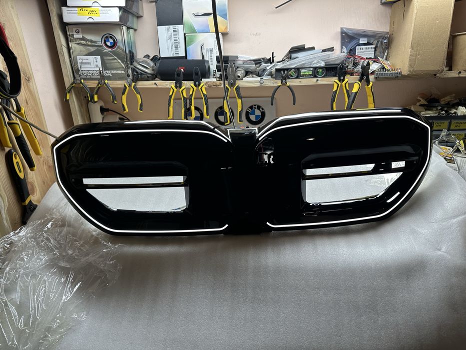 BMW G60/g61 Iconic glow led ноздри, решетка радиатора, тюнинг бмв г60