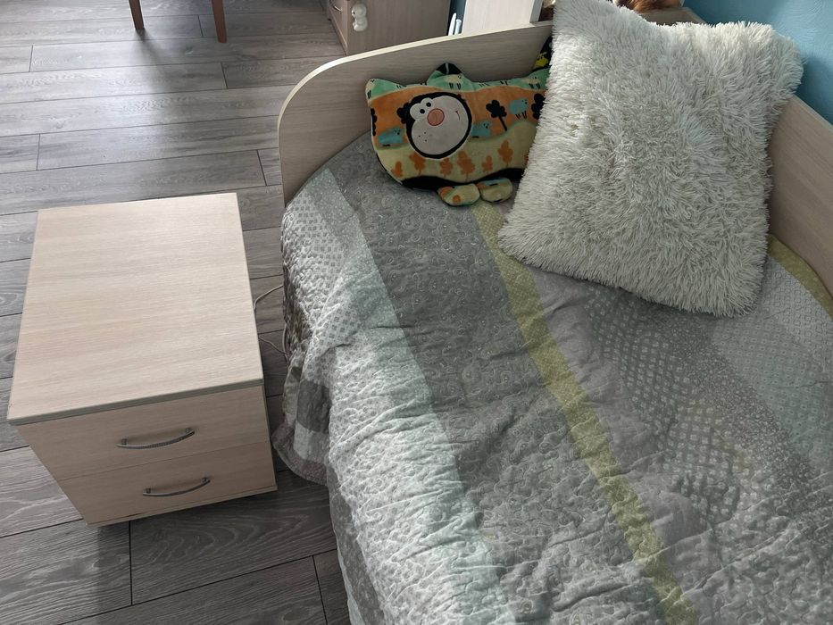 Кровать, ліжко, спальня, дитяче ліжко, мʼякий матрас, детская кровать