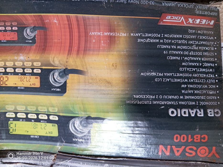 Sprzedam Cb radio  yosan