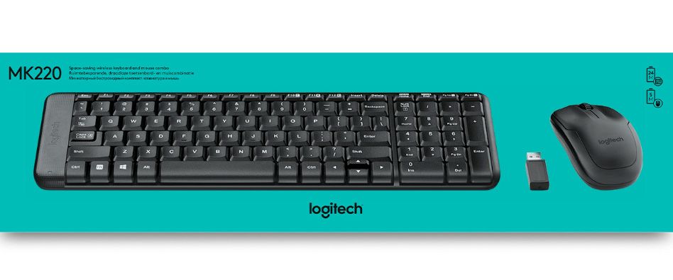 Комплект клавіатура і миша Logitech MK220
