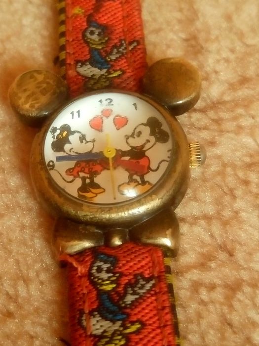 Zegarek damski Disney Myszka Miki Quartz Japan PRL