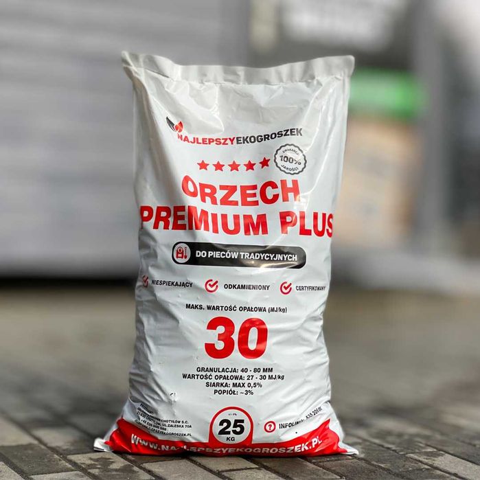 Najlepszy Węgiel Orzech wysokokaloryczny Max. 30 MJ/kg