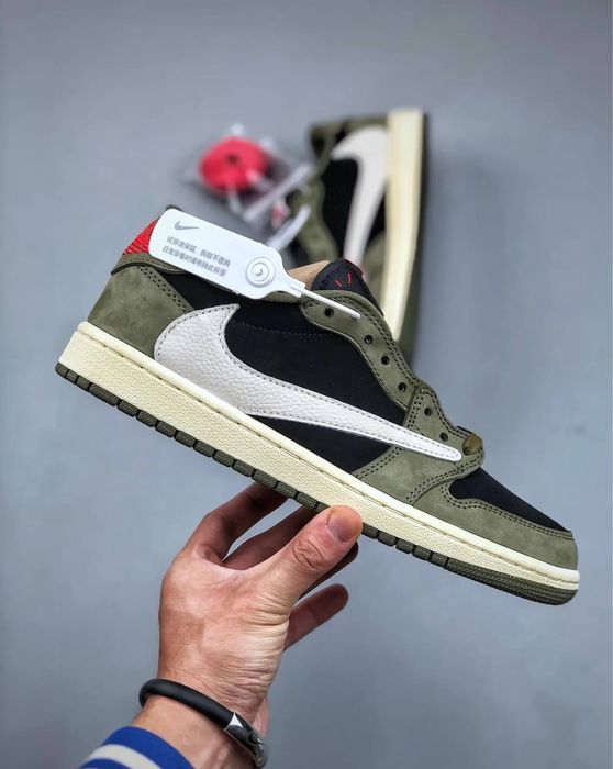 Nike Air Jordan 1 Low Travis Scott Black Olive DM7866-002 | 36–45