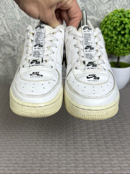 Nike Air Force 1 кроссовки 38 размер кожаные спортивные белые