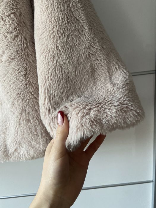 futro beżowe vintage