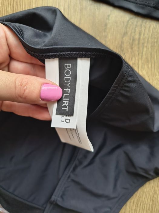 Dwuczęściowy kostium kąpielowy strój tankini bikini wysoki stan
