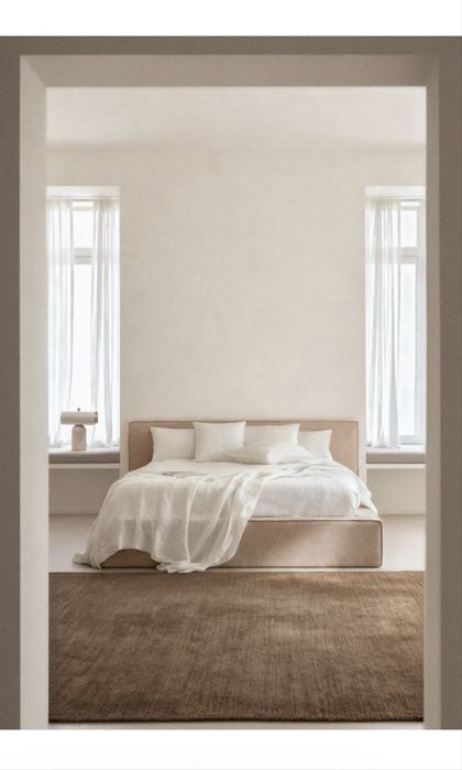 SKLUM Lunari Cama 160x200cm com estrado elevatório estofada Lunari