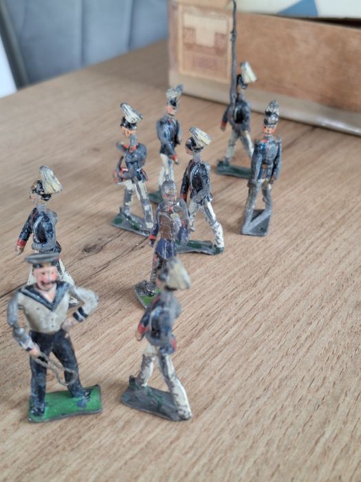 Stare żolnierzyki ołowiane retro - zestaw 2