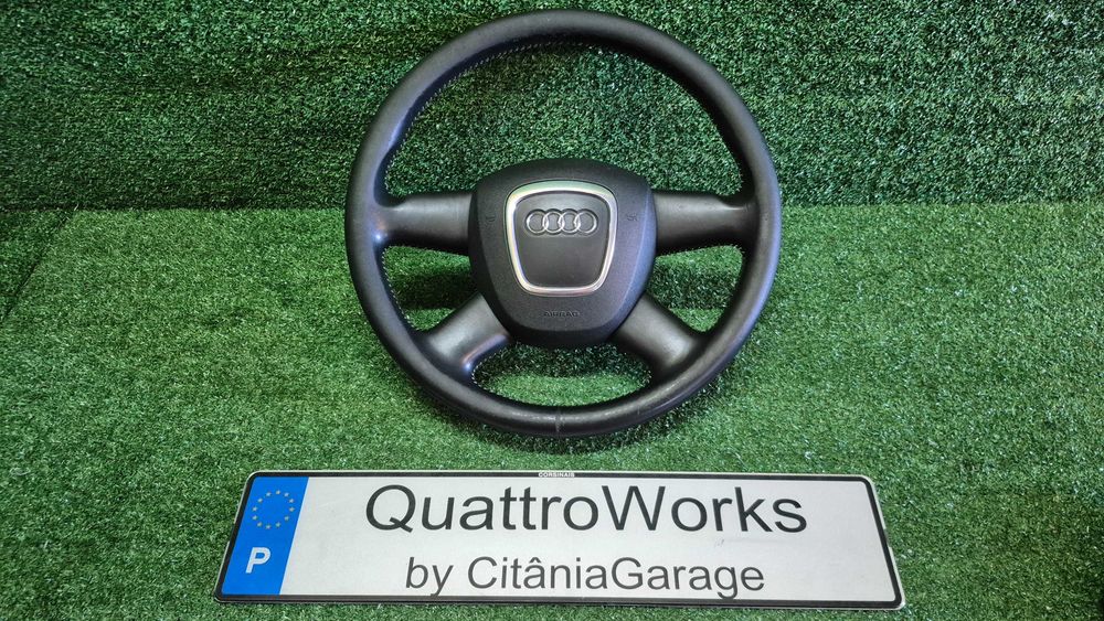 Volante 4 Braços Completo Com Airbag Audi A3 8P A4 B7 A6 C6 Ref. 8P0419091BF ORIGINAL COMO NOVO