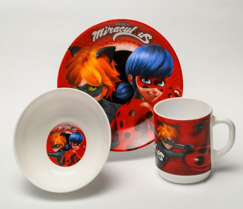 Дитячий набір посуду "Леді Баг"