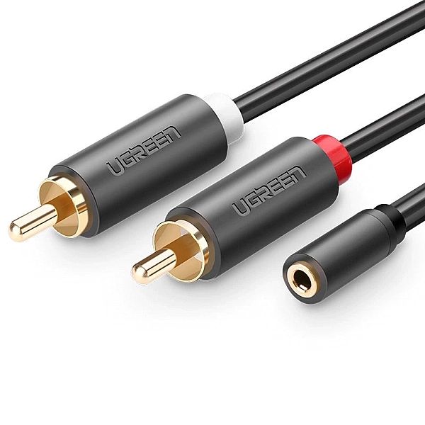 Ugreen kabel przewód audio 3,5 mm mini jack (żeński) - 2RCA (męski) 25