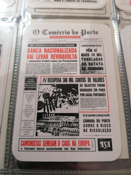 Conjunto de 8 calendários de bolso