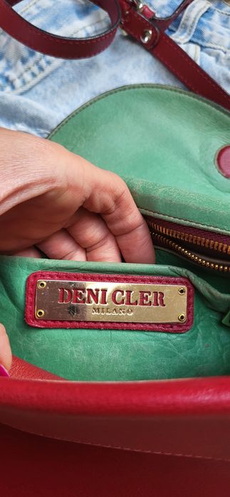 Skórzana włoska torebka Deni Cler