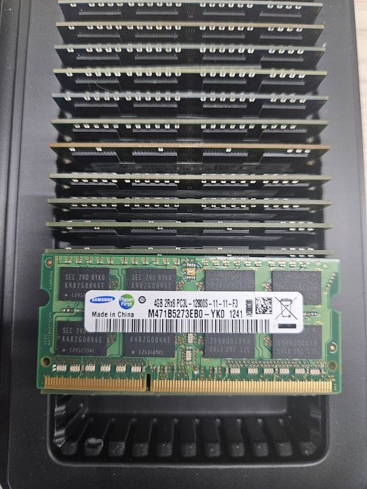 Память ноутбучная DDR3 1.35В 4Gb So-Dimm 20 модулей!