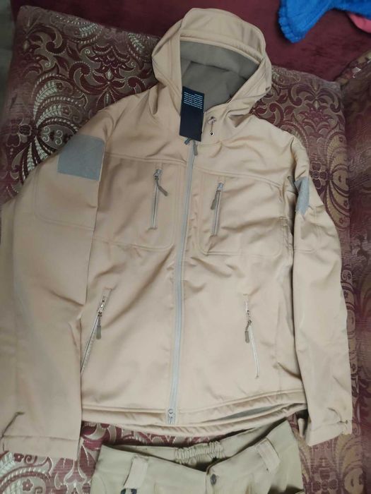 Тактическая форма флис Хаки Песок XL. на рост 175-180. Вес 77 - 84кг