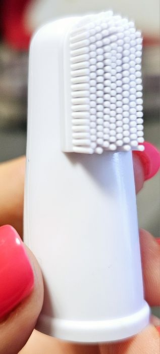 Nowa 2 x silikonowa szczoteczka do zębów zwierząt