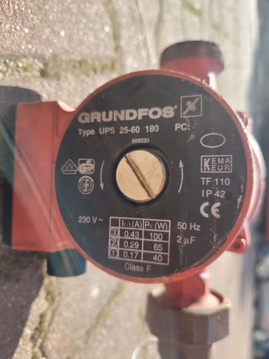 GRUNDFOS Type 25-60 UPS 180 PC