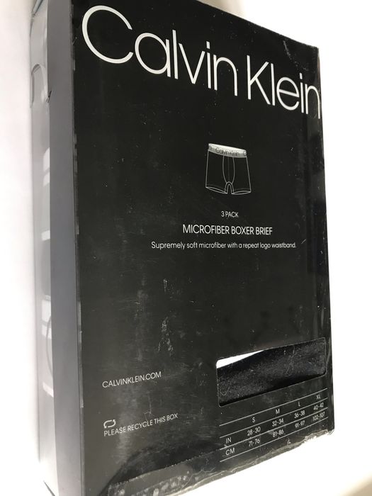 Bokserki CALVIN KLEIN 3 pak S - mikrofibra