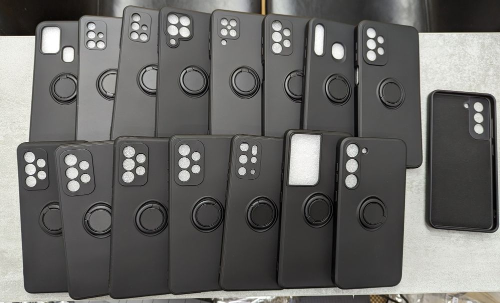 Противоударный чехол SAMSUNG GALAXY ВСЕ МОДЕЛИ S23 с кольцом софт тач