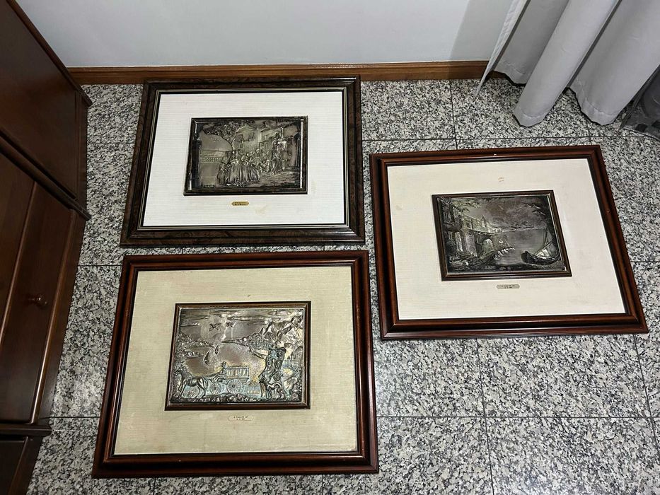Quadros em Prata de lei