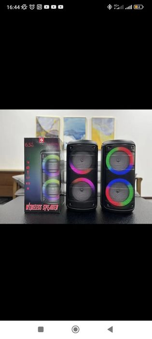 Coluna Led  Bluetooth FM Sd Card