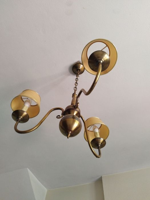 Candeeiro tecto bronze