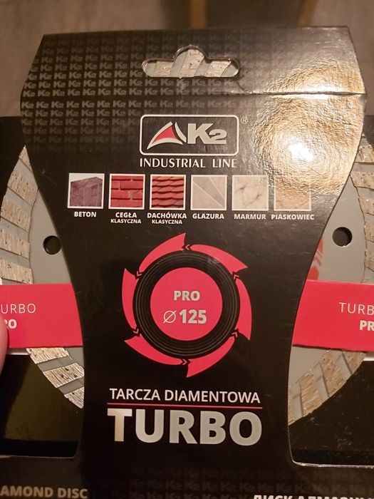 Tarcza diamentowa K1 turbo 230.albo 125mm