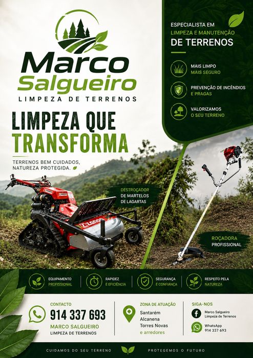 Limpeza de terrenos com destroçador pedestre- rápido e eficaz