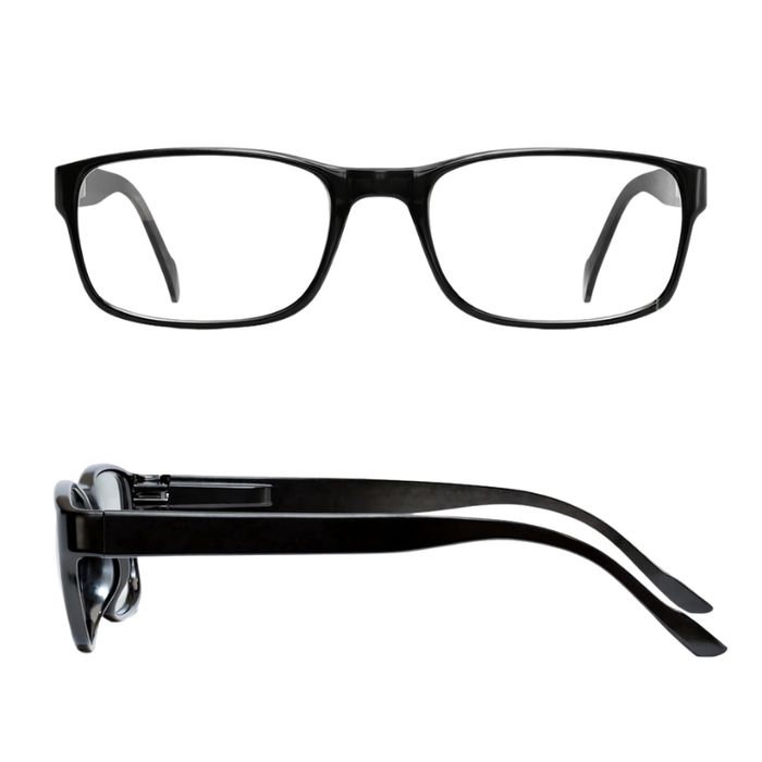 Męskie okulary do czytania +1.0 czarne filtr światła niebieskiego
