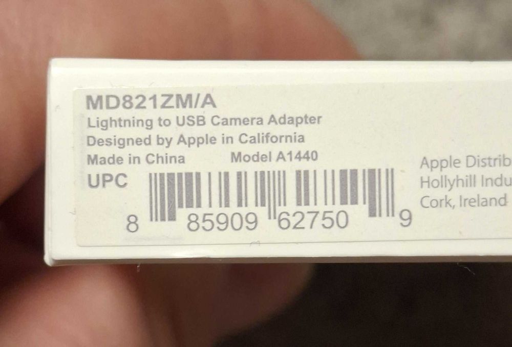 Przejściówka, adapter Apple lightning na USB MD821MZ/A A1440