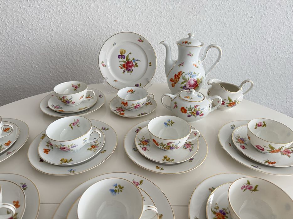Serwis do herbaty Rosenthal Balmoral bukiet kwiatów