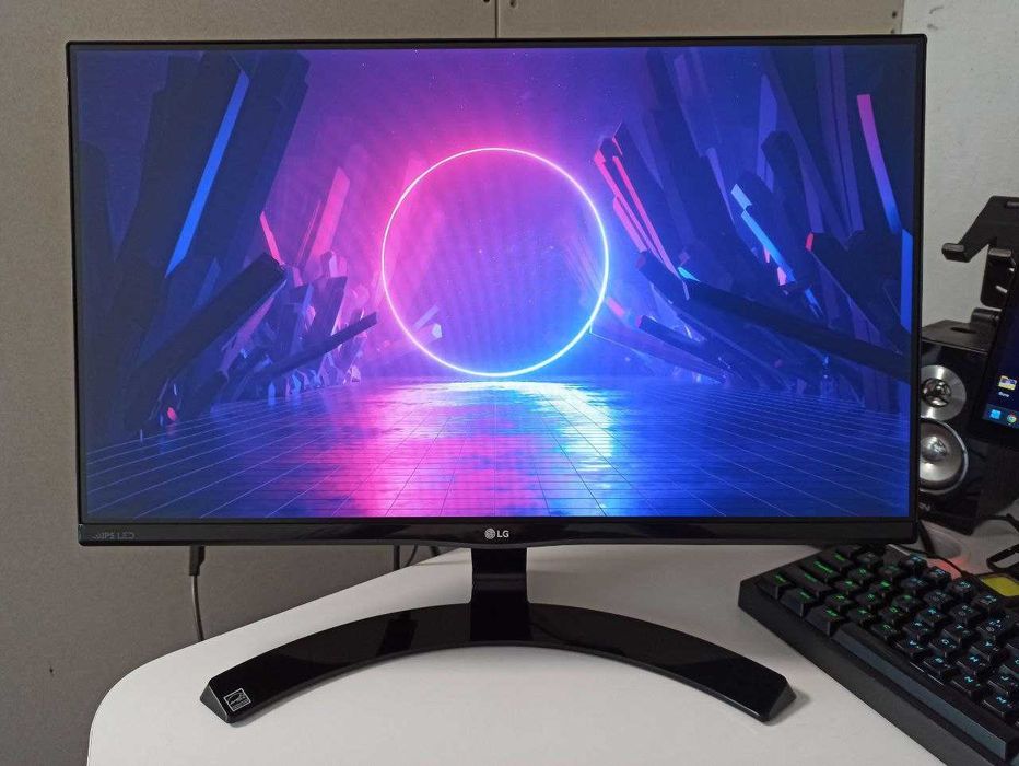 Монитор 23" LG 23MP68VQ-P / IPS / Full HD / Безрамочный + HDMI кабель