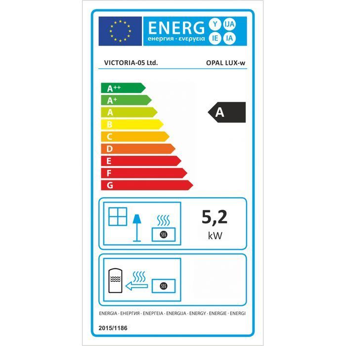 Piec kominek wolnostojący - Opal Lux-W 5 kW
