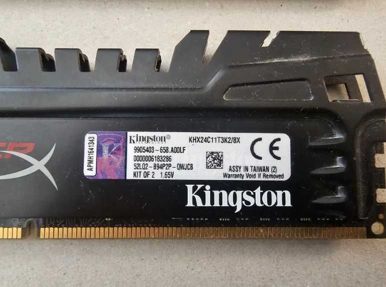 Pamięć RAM DDR3 Kingston HyperX Beast 8GB 2400MHz CL11 KHX24C11T3K2/8X DIMM