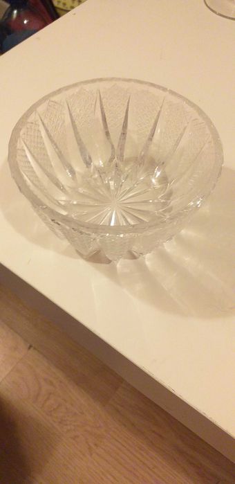 Cukiernica, miska, misa, piękny wzór, kryształowa .