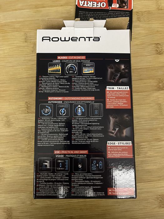 Máquina de Barbear ROWENTA Nova – com caixa e acessórios