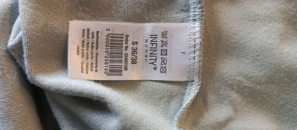Koszula nocna cieplejsza z kapturem S 36