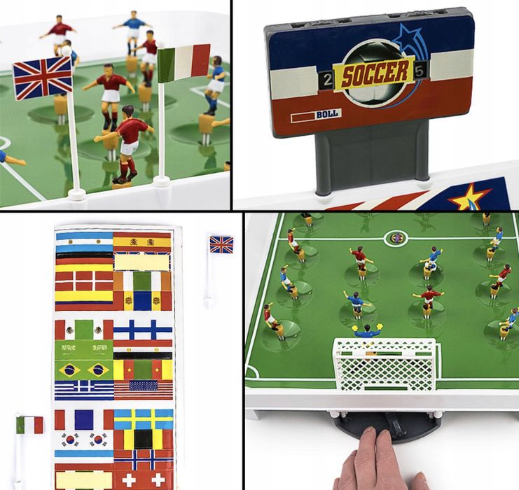 Piłkarzyki sprężynowe gra piłka nożna