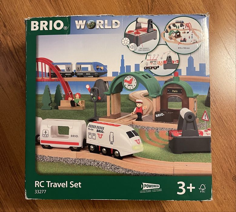 Brio RC travel set 33277, railway starter set 33773, 33599