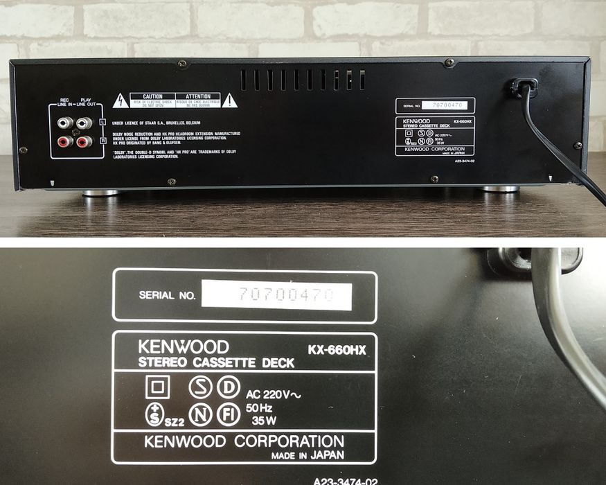 KENWOOD KX-660HX Stereo Cassette Deck 1987-89