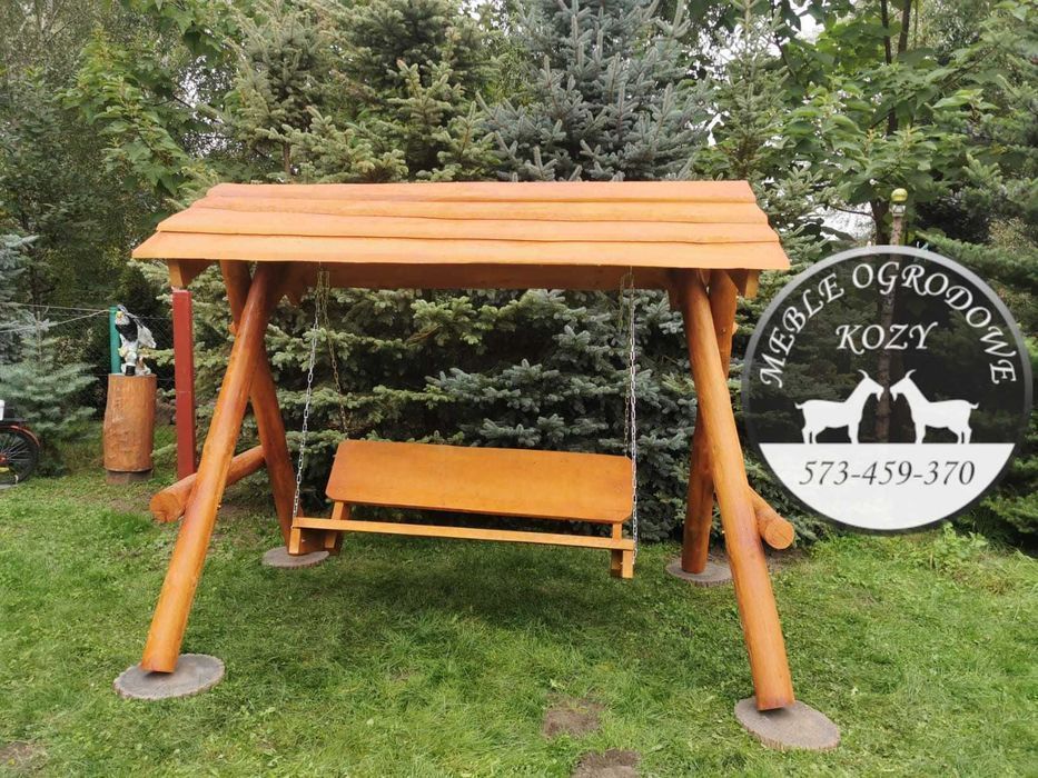 NOWY CENNIK Meble ogrodowe drewniane góralskie. Lite drewno ławka stół