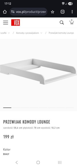 Przewijak nakładka na komodę