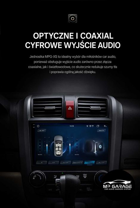 Radio Nawigacja Android_14 Honda CRV 4G LTE CarPlay/AndroidAuto Qled Montaż