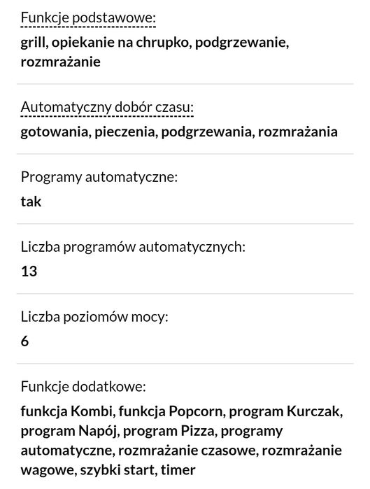 Kuchenka mikrofalowa Sharp R760BK Grill