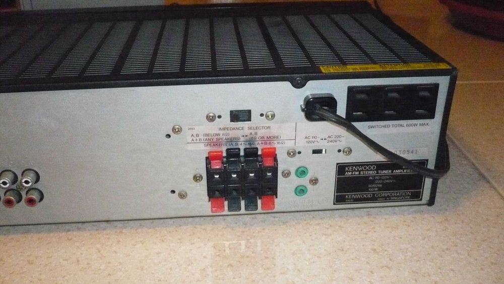 Amplificador - Recetor - Rádio Kenwood KR-A56R