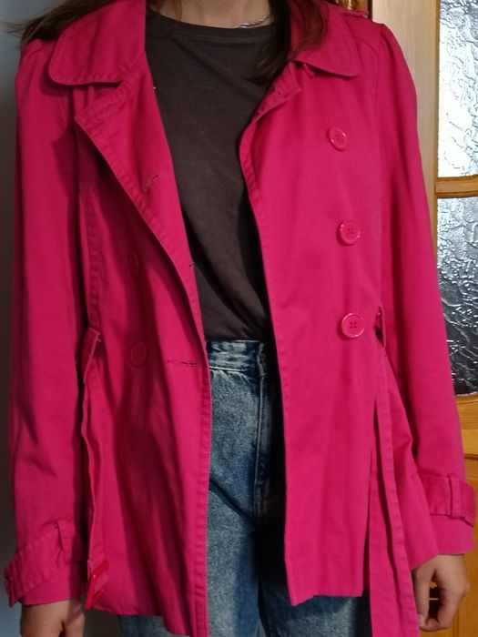 Kurtka wiosenna fuksja 40