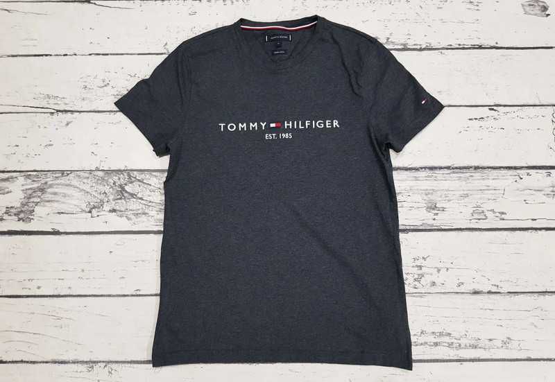 Tommy Hilfiger * koszulka * logo * haft * męska * idealna * M