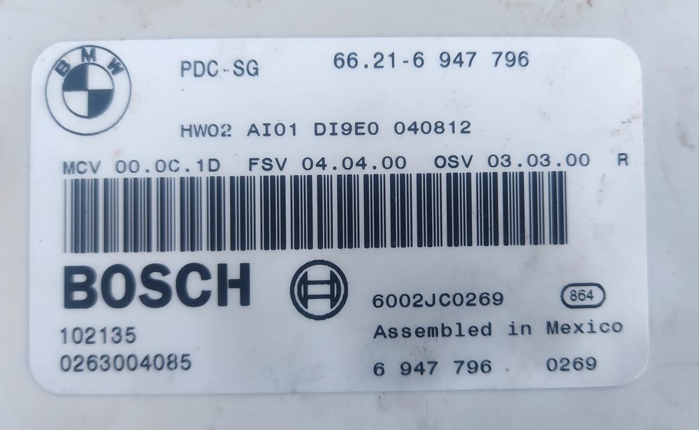 Moduł 1x Pdc Bmw e87 e90