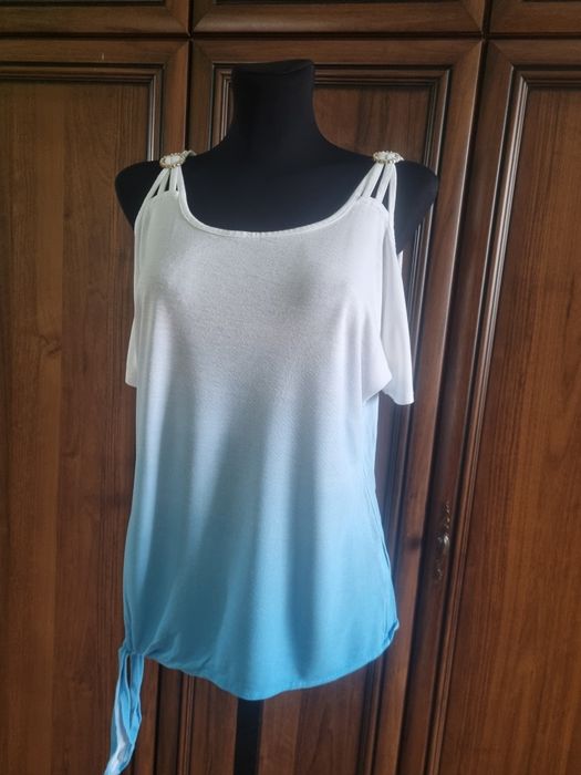 Sliczna cieniowana bluzka damska Bodyflirt S/ M odkryte ramiona