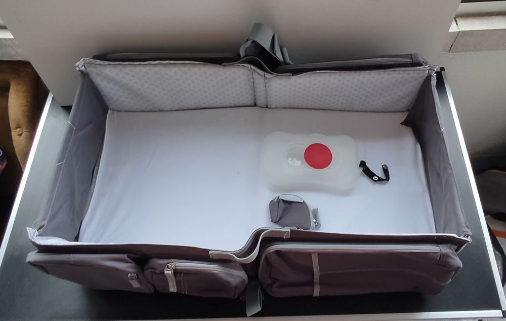 3 em 1 : Mala de bebe + Alcofa + Muda fraldas